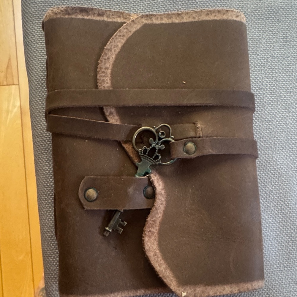 Spellbook  Journal  leather with Key l